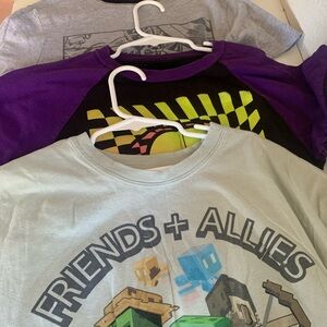 Marvel Short Sleeve Tees in Gray and Purple